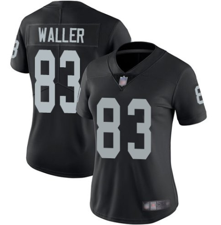 Women's Oakland Raiders #83 Darren Waller Black Vapor Untouchable Limited Stitched NFL Jersey(Run Small)